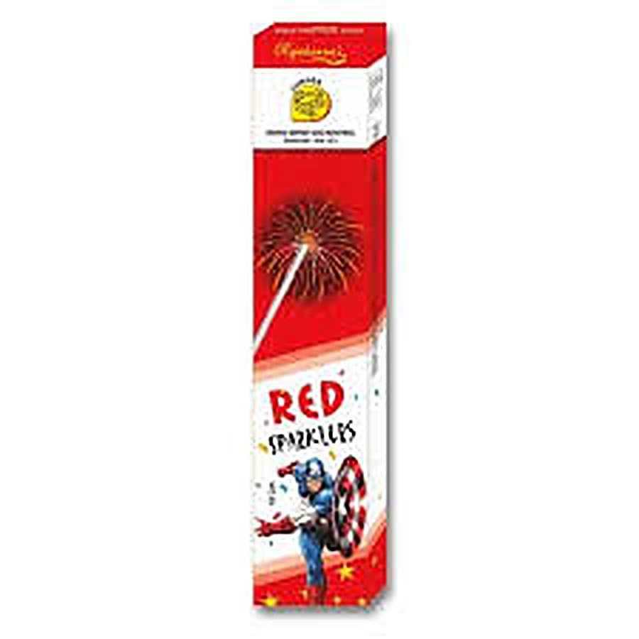 10 Cm RED Sparkle